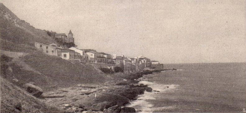 Una bella foto d'epoca relativa alla parte marina di Cefal�