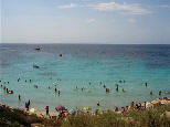 La bellissima spiaggia di Cala Azzurra a Favignana