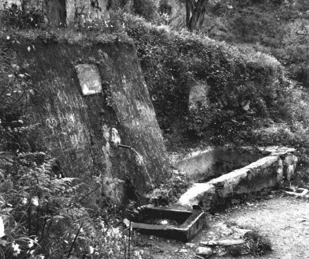 Una foto d'epoca di una delle tante sorgenti d'acqua naturale sparse nella citt� di gioiosa marea