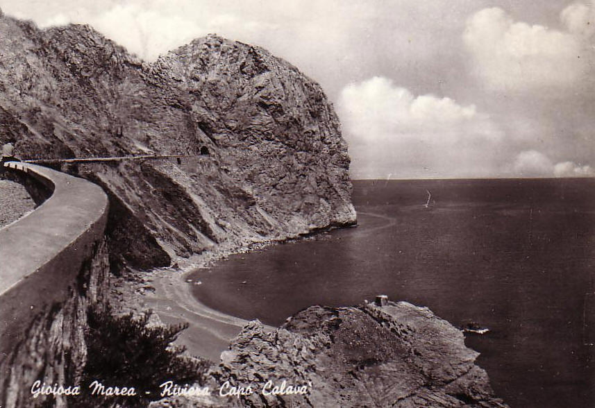 Foto d'epoca della riviera Capo Calav�, una delle spiagge pi� belle di gioiosa marea in sicilia
