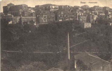 Vecchio panorama di Naso (Messina) risalente al lontano 1926