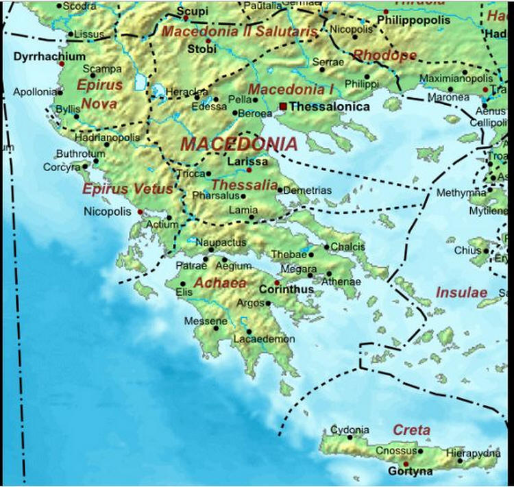 Cartina geografica del Macedonia - La capitale � Skopje Mappa - Carta